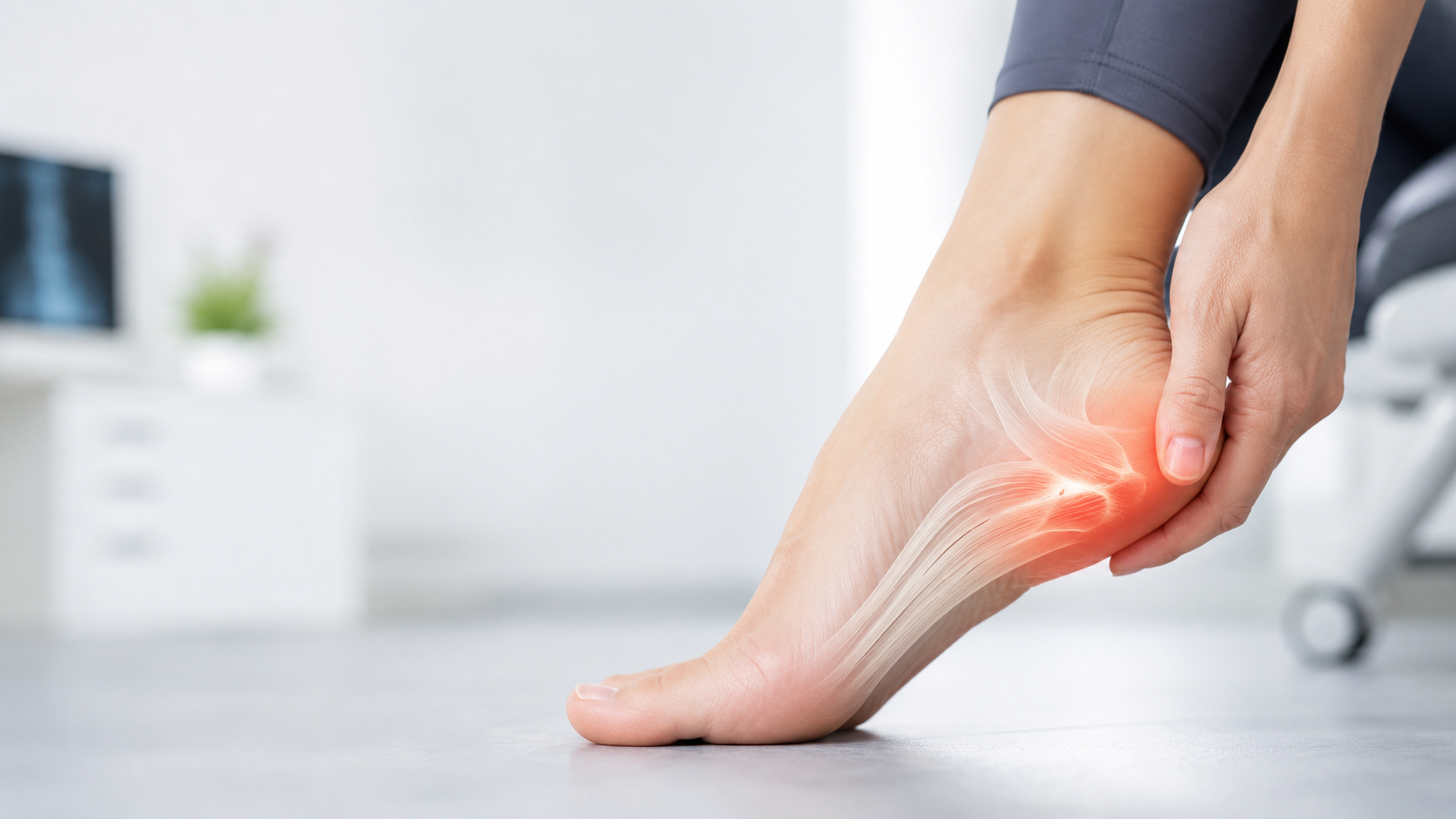 Plantar fasciitis illustration