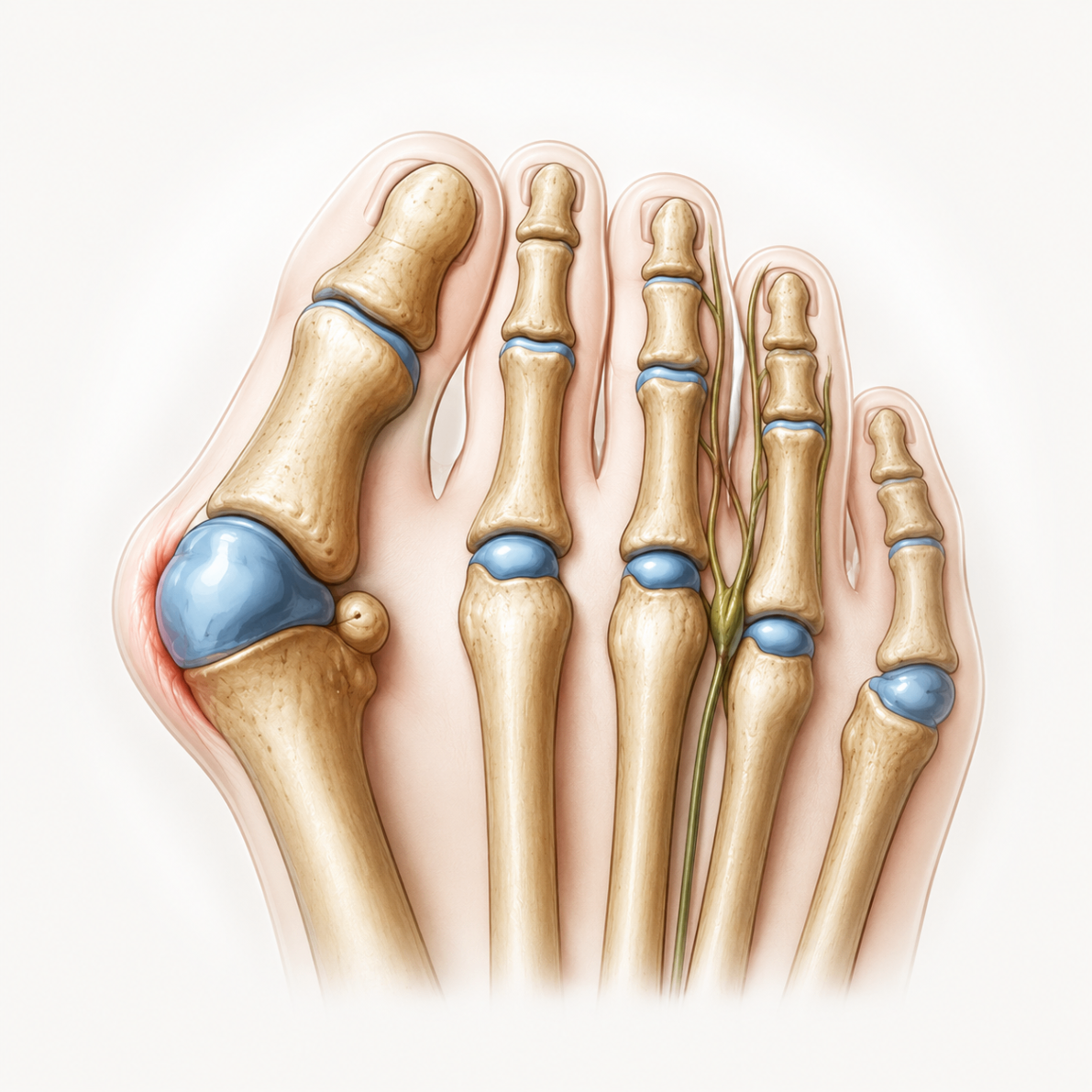 Bunion anatomy illustration